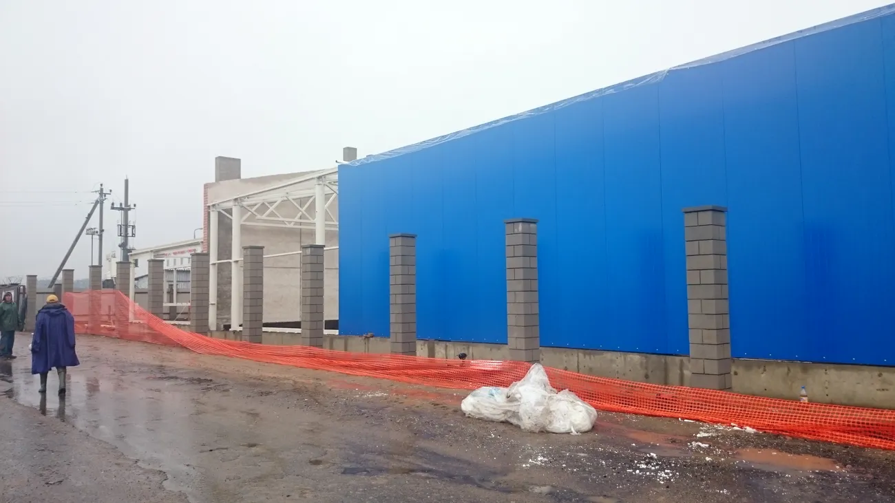 Возведение каркаса, этап