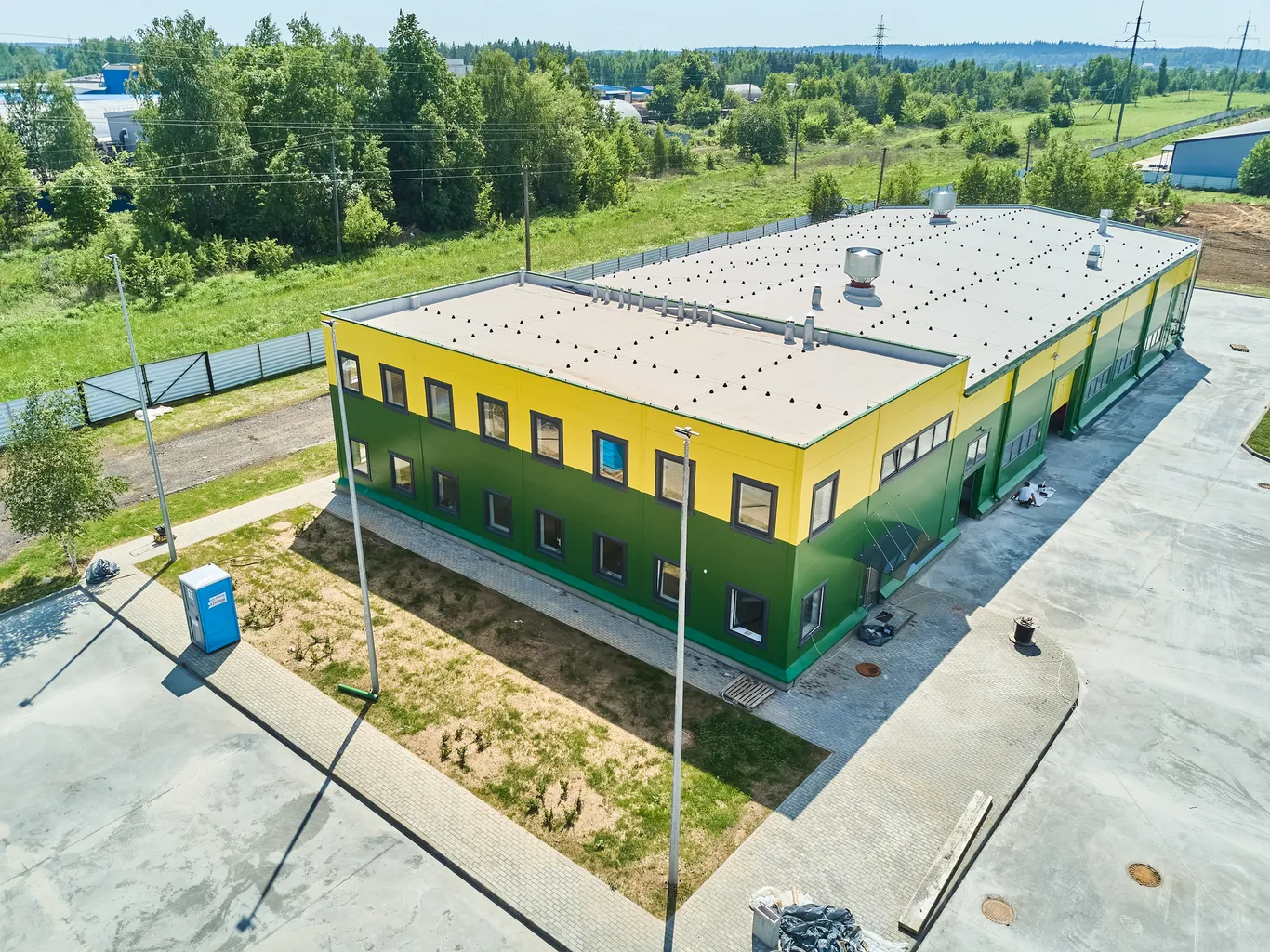 Монтаж каркаса с дрона