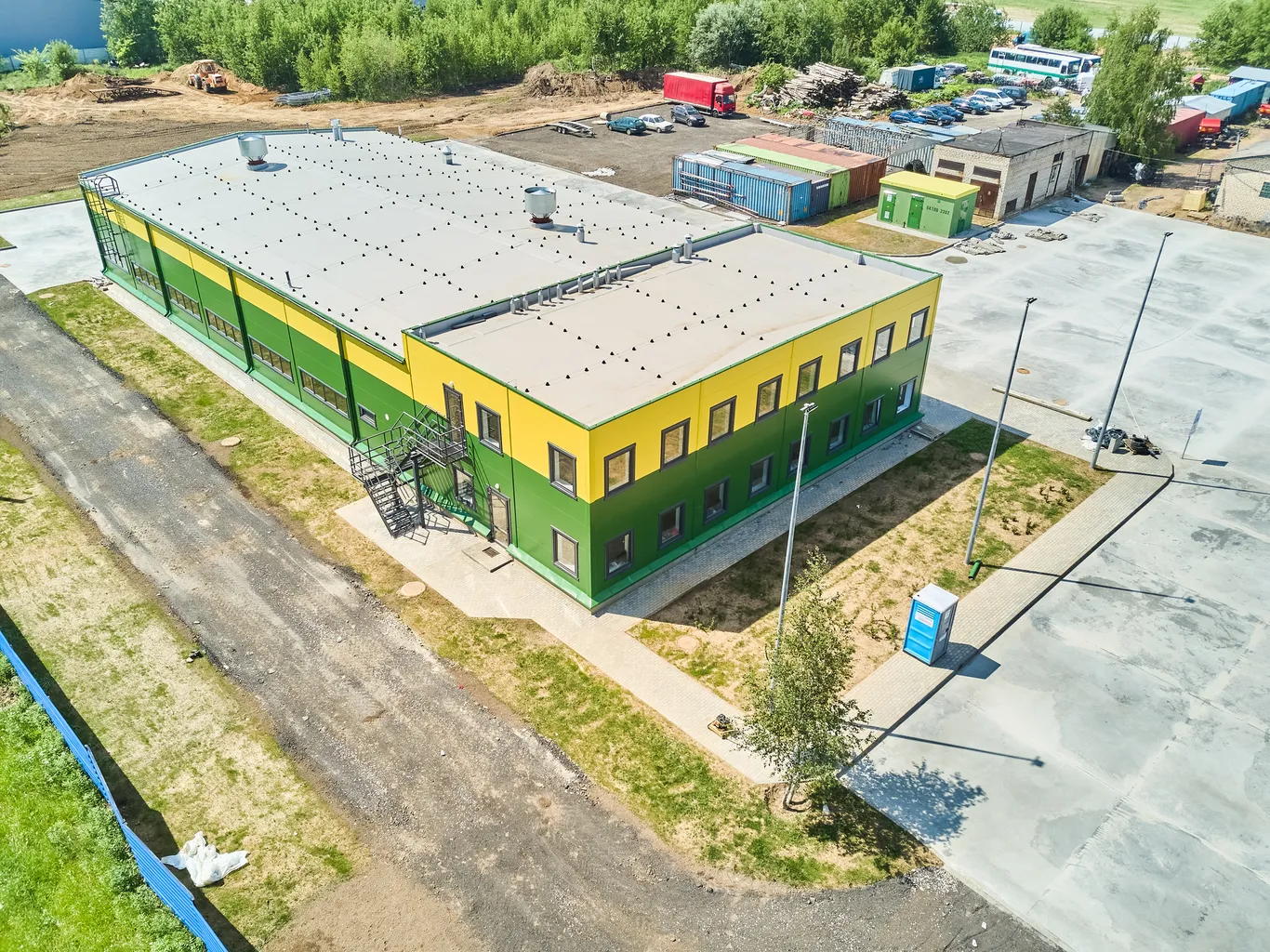 Фасад здания с высоты